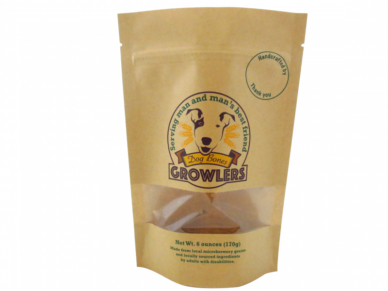 Custom printed kraft paper packaging zipper stand up pouches