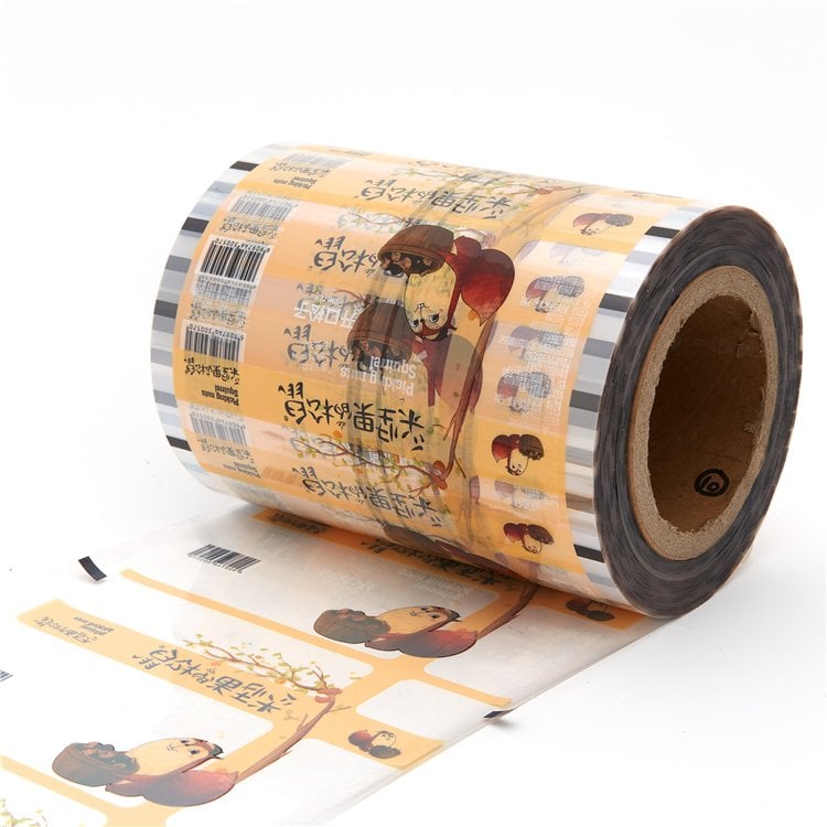Printed packaging roll stock film