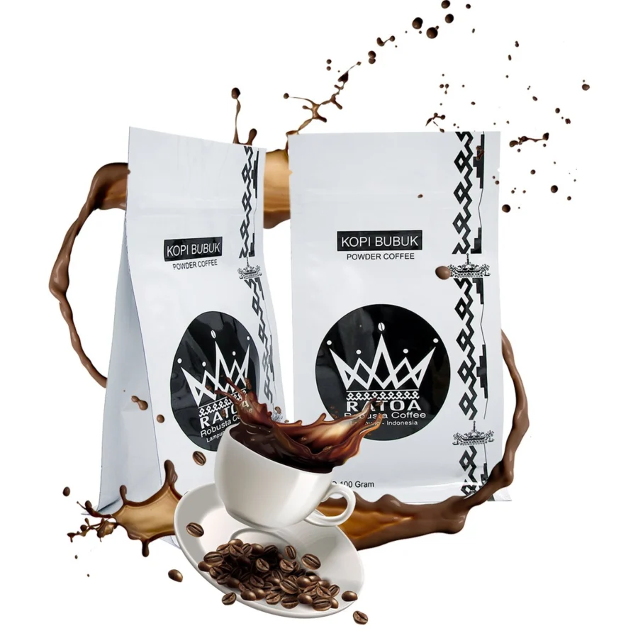 Custom printed flat bottom coffee bags with zipper made by YLTPACK